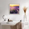 Gerahmtes Poster - Rahmen in heller Eiche - Feld Lavendel Produktbild-Vorschau 6
