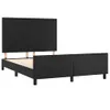 vidaXL Bettgestell mit Kopfteil Schwarz 140x190 cm Produktbild-Vorschau 5