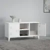 TV skrinka 'Kotka' s 2 dvierkami kov 113 x 40 x 58 cm Biela Náhľad obrázku produktu 1