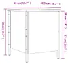 vidaXL Ławka ze schowkiem dąb wędzony 40x42,5x50 cm Podgląd zdjęcia produktu 7
