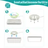 ZMH stropní svítidlo LED stropní světlo ploché 23CM Náhled obrázku produktu 7