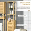 kleankin Mobile da bagno Mobile alto da bagno con 3 ripiani Anteprima dell’immagine prodotto 5