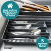 KONZEPT Besteckkasten für Schubladen 31x23x4,5cm Grau - Produktbild-Vorschau 5