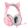 ONIKUMA K9 RGB USB 7.1 Virtual Pink Grau mit Produktbild-Vorschau 2