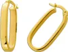 Ovale Creolen Gelbgold 585 14 Karat Klappscharnier Produktbild-Vorschau 1
