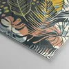 Bilder auf glas - Einteilig - Blätter modern bunt - 40x40cm Produktbild-Vorschau 5
