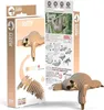puzzle 3D paresseux 11 x 6,5 cm carton brun 24 pièces Voir les images du produit 4