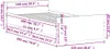 vidaXL Cadre de lit blanc 100x200 cm en bois composite Voir les images du produit 10