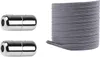 INF 5 Paar e elastische flache Schnürsenkel mit silbernen Produktbild-Vorschau 1