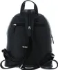 The back view of a black backpack on a white background. Produktbild-Vorschau