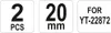 YATO Messerkopf Bolzenschneider YT-22875 20mm Produktbild-Vorschau 2
