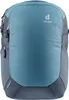 A front view of a teal and gray Deuter backpack. Produktbild-Vorschau