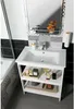 ZUNO 75 Lavabo in Vetroceramica 75x45cm, bianco Anteprima dell’immagine prodotto 5