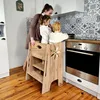 Kids Helper Doppel Lernturm Eiche Montessori Küchenhelfer Produktbild-Vorschau 7