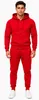 Herren Jogginganzug einfarbig 100% BW 586 Rot 3XL Produktbild-Vorschau 2