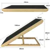 YZNAHRE Hunderampe 100cm Hundetreppe Holz Faltbar Produktbild-Vorschau 2