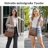 Damen Umhängetasche Klein, Vintage Schultertasche Crossbody Produktbild-Vorschau 2