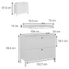 Wickelkommode Vitalispa Ajaton Weiß 108 x 98 cm mit 2 Produktbild-Vorschau 7
