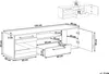 BELIANI TV-Möbel Lowboard Heller Holzfarbton/ Schwarz aus Produktbild-Vorschau 7
