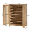 A diagram showing the dimensions of a shoe cabinet. Anteprima dell’immagine prodotto