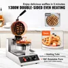 SucceBuy Komerční kulatý vaflovač, 1300 W, otočný, Náhled obrázku produktu 2
