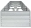 vidaXL Tuinverhoger, 400x80x45 cm, verzinkt staal, zilver Productafbeelding-voorbeeld 4