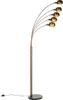 Design Stehlampe DunkelBronze mit Goldenen 5 Lichtern Produktbild-Vorschau 1