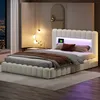 CDGlobal Polsterbett 140x200cm, Boxspringbett mit Produktbild-Vorschau 3