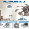 JOIEYOU Moderner LED Deckenventilator mit Licht und Produktbild-Vorschau 4