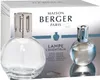A product shot of a Maison Berger Paris Lampe Berger Essentielle set, featuring two glass lamps with silver caps, presented against a light gray and white background with brand text and product details. Anteprima dell’immagine prodotto
