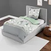 A child's bed with gnome-themed bedding in a room setting. Produktbild-Vorschau