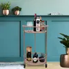 Chariot de service Art déco or rose – Table d'appoint et Voir les images du produit 2