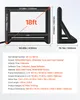 Diagrams and specifications for an inflatable movie screen. Anteprima dell’immagine prodotto