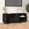 The Living Store TV-Schrank Schwarz 105x34x40 cm Massivholz Produktbild-Vorschau 1