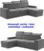 Ecksofa TOKIO Webstoff Anthrazit Grau mit Bett und Produktbild-Vorschau 9