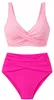 High Waist Bikini Damen - Bauchweg - Zweiteiler Gerafft - Produktbild-Vorschau 5
