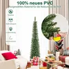 COSTWAY 180cm sztuczna choinka ołówek, choinka z Podgląd zdjęcia produktu 6