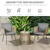 Outsunny 3-tlg. Rattan Gartenmöbel-Set, Sitzgarnitur mit 2 Produktbild-Vorschau 7