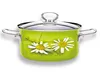 Emaille-Kasserolle mit Glasdeckel Daisy 16 cm 1,4 l Produktbild-Vorschau 6