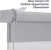 Close-up of a grey roller blind mechanism and fabric. Produktbild-Vorschau