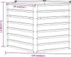 vidaXL Hochbeet Rostig 129x129x77 cm Cortenstahl Produktbild-Vorschau 7