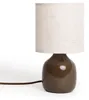 Tischlampe Keramik Cleo S Braun Produktbild-Vorschau 1