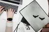 MuchoWow® Laptop Hülle 13 Zoll Zwei Fledermäuse im Flug Produktbild-Vorschau 2
