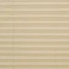 A close-up, full-frame view of a beige pleated blind. Produktbild-Vorschau