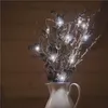 LED vánoční nano řetěz stříbrný, 0,9 m, 2x AA, vnitřní, studená bílá, časovač Náhled obrázku produktu