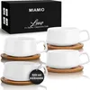 MIAMIO - 4 x 320 ml Cappuccinotassen Set, Cappuccino Tassen Produktbild-Vorschau 1