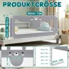 YZNAHRE Bettgitter 180 cm Baby Bett Rausfallschutz Produktbild-Vorschau 2