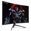 A curved gaming monitor displaying a robotic image. Náhled obrázku produktu