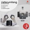 tecbull 6 Stück Gerätehalterung Edelstahl gebürstet Produktbild-Vorschau 5