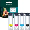 A box of printer ink cartridges with a chameleon image and four ink cartridges displayed below. Náhľad obrázku produktu